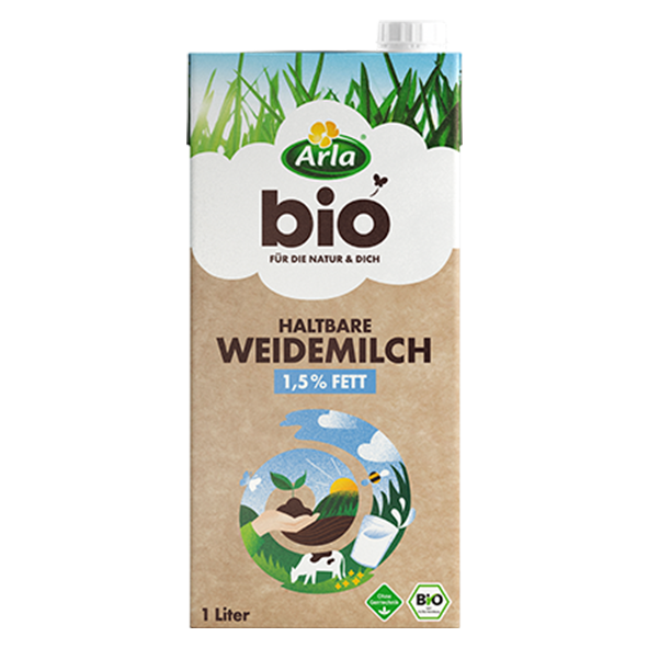 Arla Bio Weide H-Milch, 1,5% Fett
