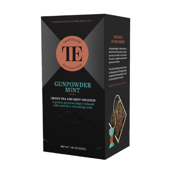 teahouse exclusives TE Gunpowder Mint, 15 Luxury Tea Bag