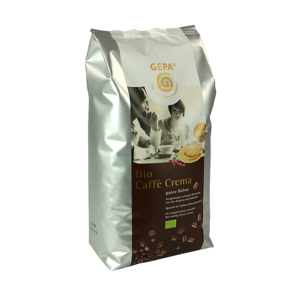 GEPA Bio Caffè Crema, 1000g ganze Bohne
