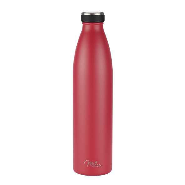 Milu Isolier-Trinkflasche, Edelstahl Rot, 1000ml