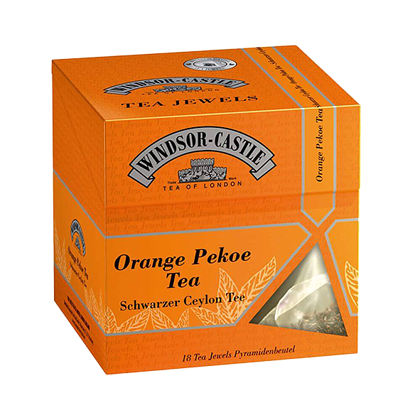 Windsor-Castle Orange Pekoe Tea, 18 Pyramidenbeutel