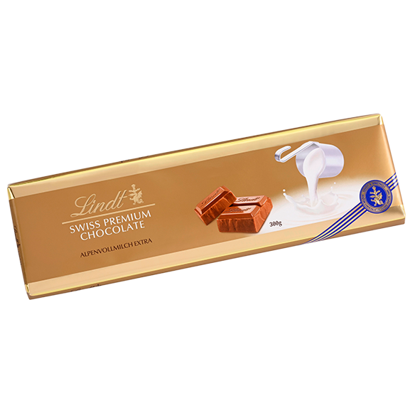 Lindt Swiss Premium Chocolate Alpenvollmilch Extra, 300g Tafel