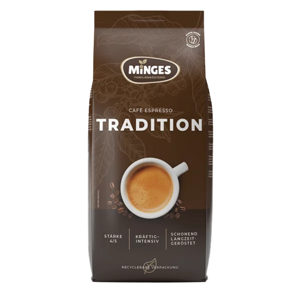 Minges Espresso Tradition 1932 Vorteilspack, 2,4 kg ganze Bohne