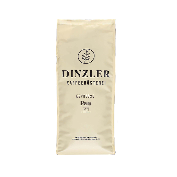 Dinzler Bio Espresso Peru, 250g ganze Bohne
