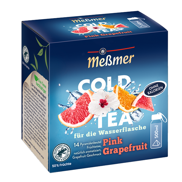 Meßmer Cold Tea Pink Grapefruit, 14 Pyramidenbeutel