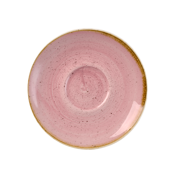 Churchill Super Vitrified Stonecast Untersetzer Espressotasse, Petal Pink