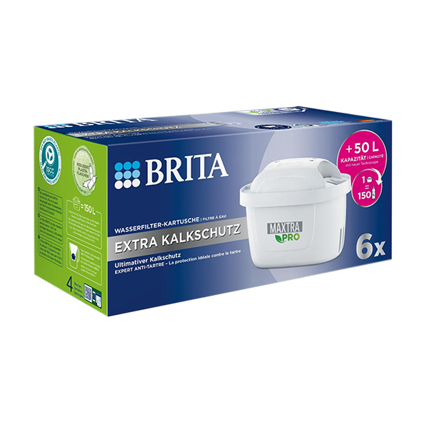 Brita Wasserfilter-Kartusche Maxtra Pro Extra Kalkschutz, 6 Stück