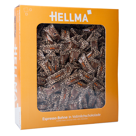 Hellma Espresso-Bohne in Vollmilchschokolade ca. 380 Portionen
