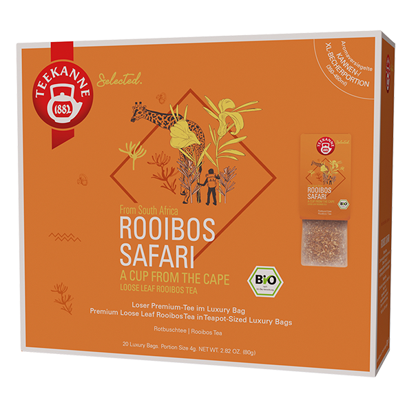 Teekanne Selected Bio Rooibos Safari, 20 Luxury Bags