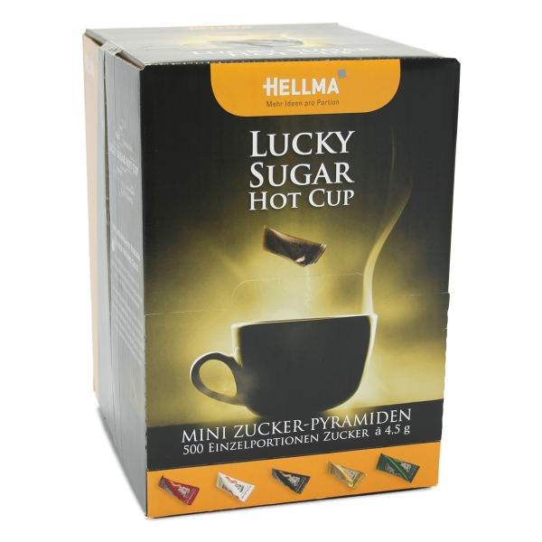 Hellma Lucky Sugar &quot;Hot Cup&quot; 500 Zucker Mini Pyramiden