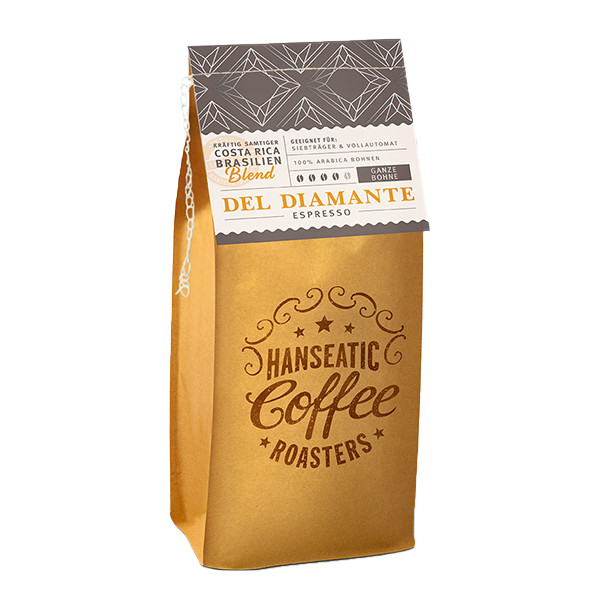 Hanseatic Coffee Company Del Diamante Espresso, 250g ganze Bohne