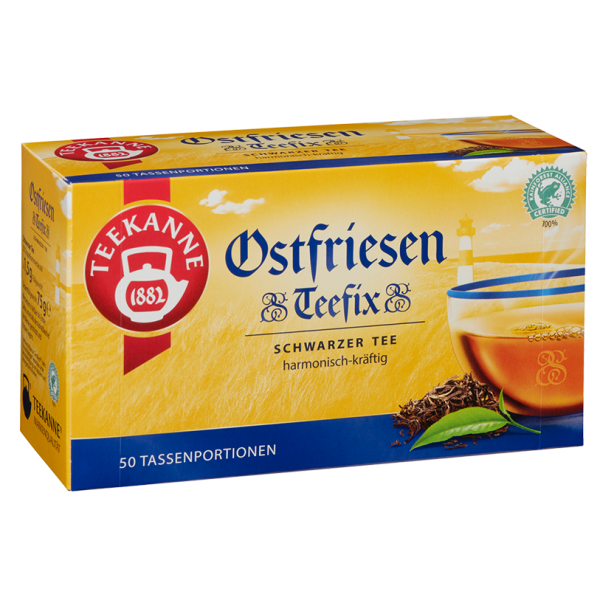 Teekanne Ostfriesen TeeFix Tassenportion, 50 Beutel