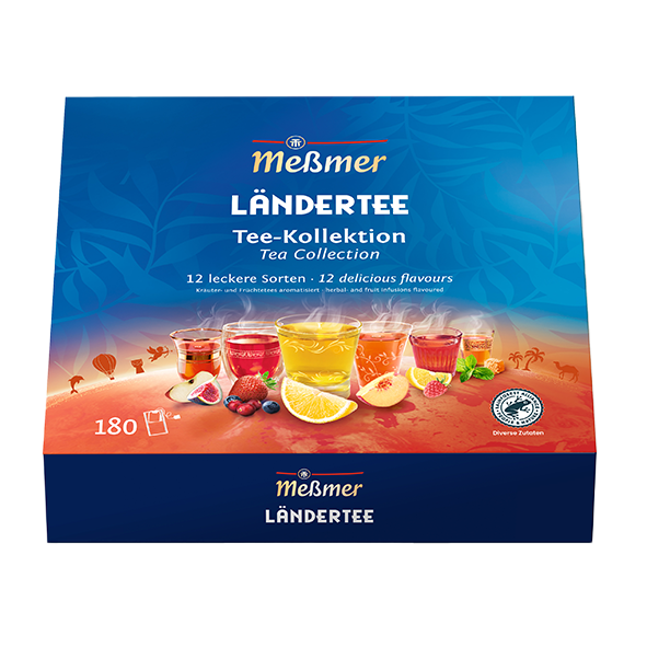 Meßmer Ländertee Tee - Kollektion Box, 180 Teebeutel (12x 15)