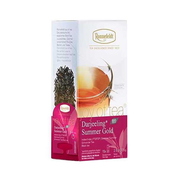 Ronnefeldt Joy of Tea Bio Darjeeling Summer Gold, 15 Filter Bags