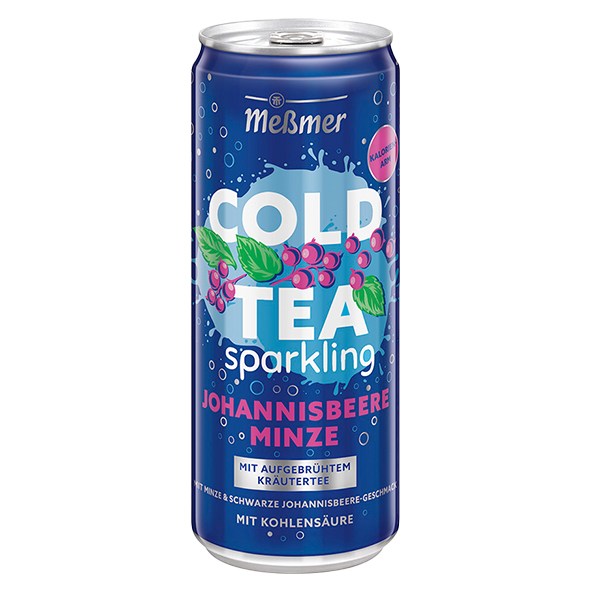 Meßmer Cold Tea sparkling Johannisbeere Minze, 0,33L
