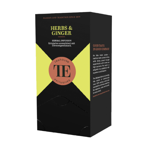 teahouse exclusives TE Herbs &amp; Ginger, 20 Gourmet Tea Bag