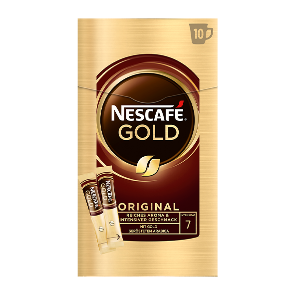 Nescafé Gold, Löslicher Kaffee Sticks, 10 x 2g