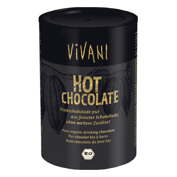 Vivani Bio Hot Chocolate Trinkschokolade Pur, 280g