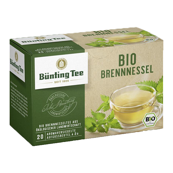 Bünting Tee Bio Brennnessel, 20 Tassenbeutel