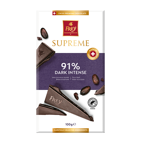 Frey Supreme 91% Dark Intense, 100g Tafel