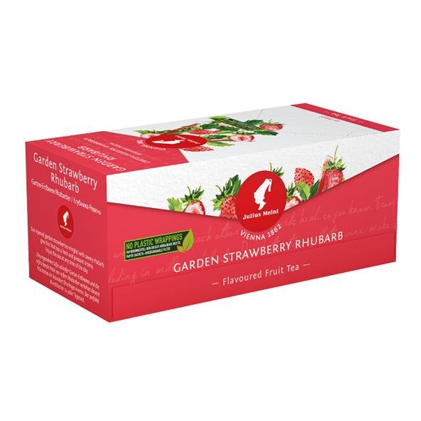 Julius Meinl Garten-Erdbeere Rhabarber, 25 Teebeutel