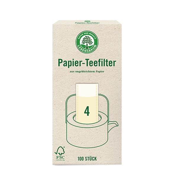 Lebensbaum Papier-Teefilter Größe 4