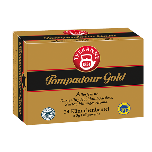 Teekanne Pompadour Gold