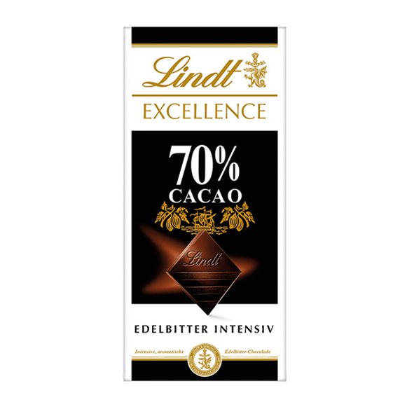 Lindt Excellence 70% Kakao Edelbitter Intensiv, 100g Tafel