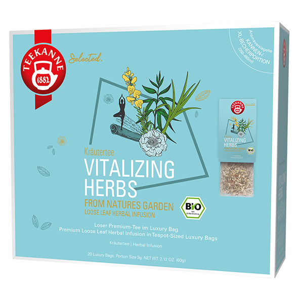 Teekanne Selected Bio Vitalizing Herbs, 20 Luxury Bags