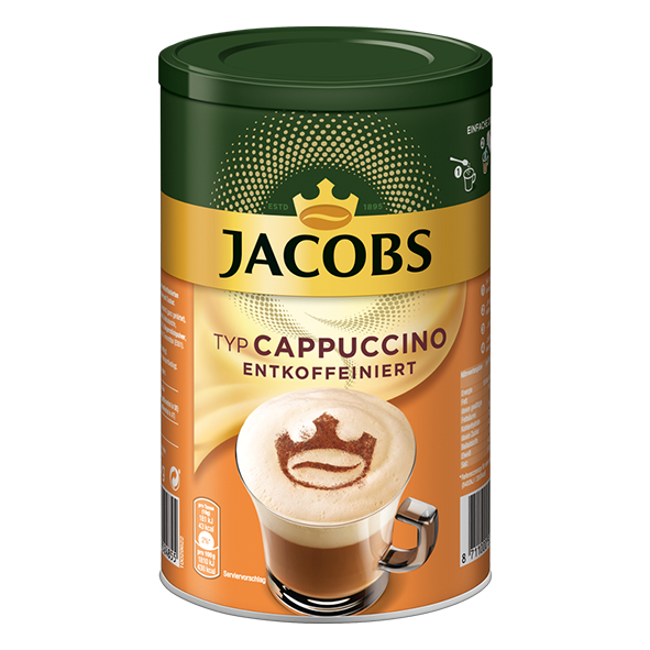 Jacobs Typ Cappuccino entkoffeiniert, 220g Dose