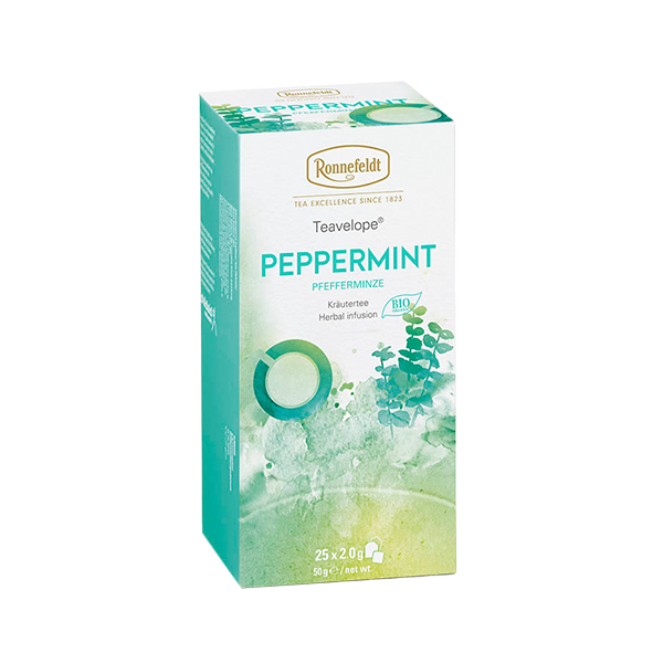 Ronnefeldt Teavelope Bio Peppermint - Pfefferminze, 25 Teebeutel