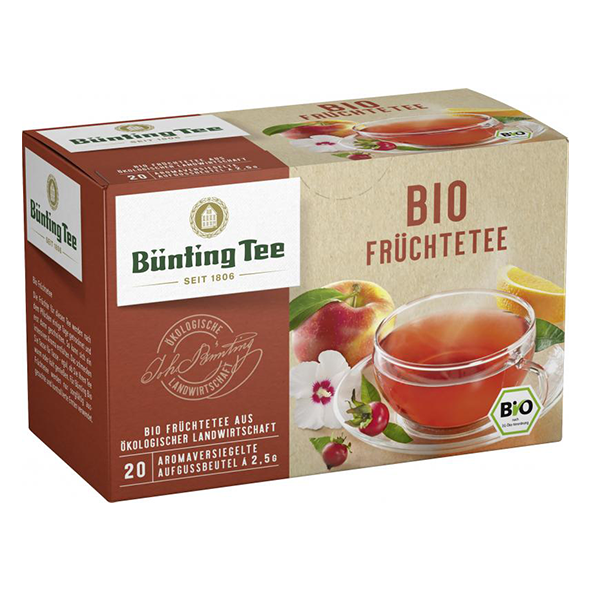 Bünting Tee Bio Früchtetee, 20 Tassenbeutel