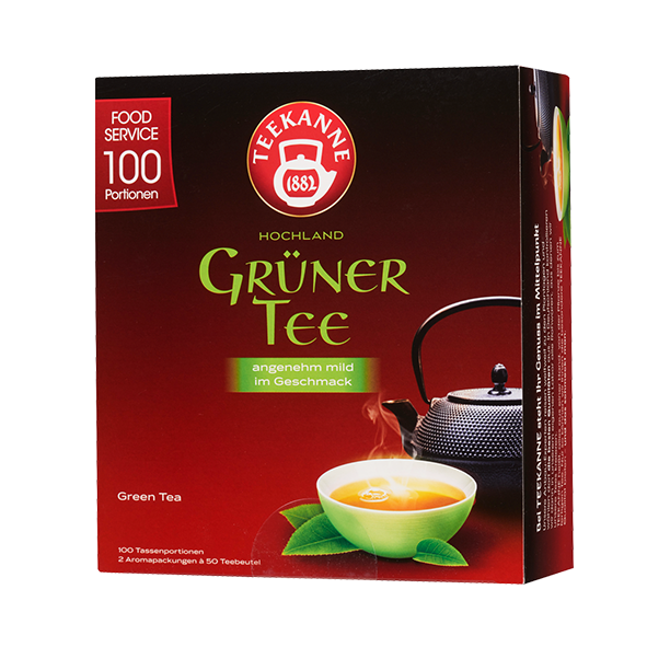 Teekanne Hochland Grüner Tee, 100 Beutel