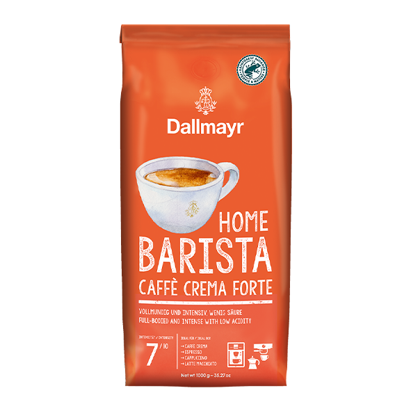 Dallmayr Home Barista Caffé Crema Forte, 1000g ganze Bohnen