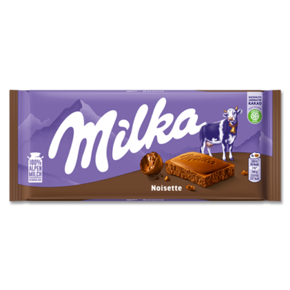 Milka Tafelschokolade Noisette, 100g
