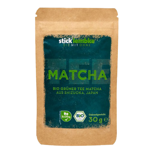 Stick &amp; Lembke Matcha Bio grüner Tee, 30g Pulver