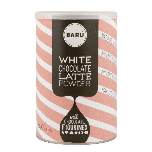 Barú White Chocolate Latte Powder &amp; Figurines, 250g