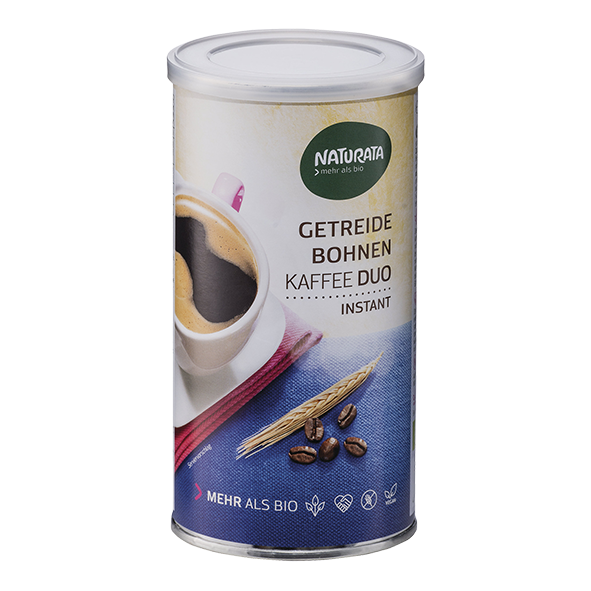 Naturata Bio Getreide-Bohnenkaffee Duo, Instant, 100g