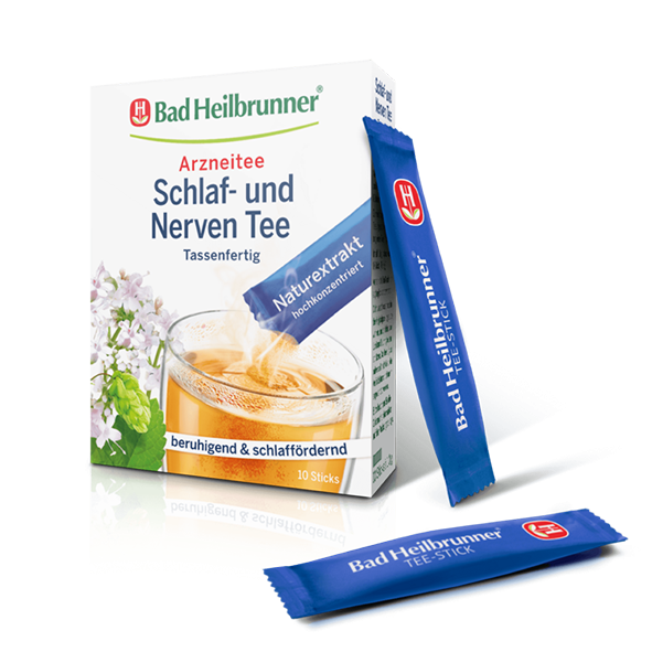 Bad Heilbrunner® Schlaf- und Nerven Tee, 10 Sticks