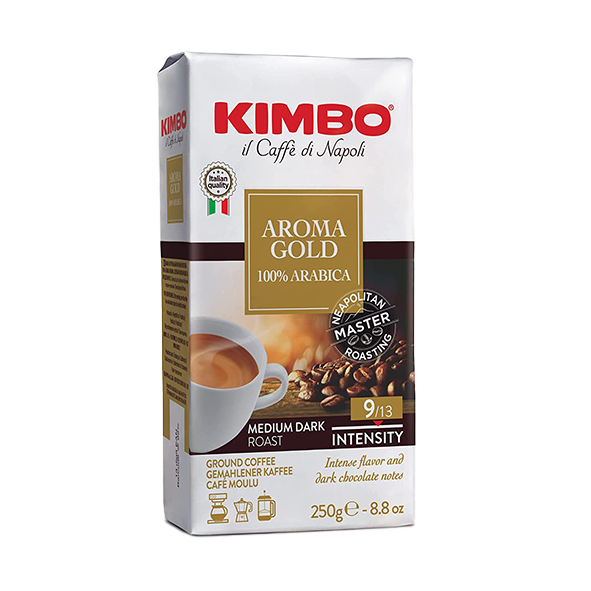 KIMBO Aroma Gold 100% Arabica, 250g gemahlen