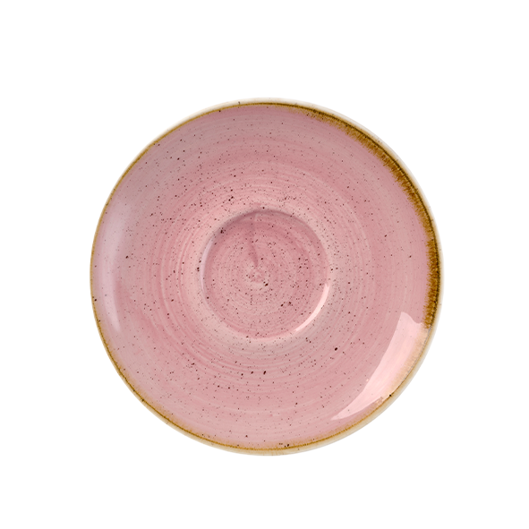 Churchill Super Vitrified Stonecast Untersetzer Cappuccinotasse, Petal Pink