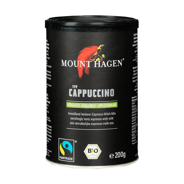 Mount Hagen Bio Cappuccino, löslich, 200g Dose