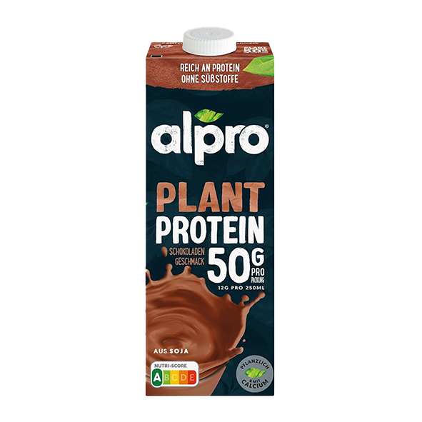 Alpro Soya Plant Protein Schokoladengeschmack, 1 Liter