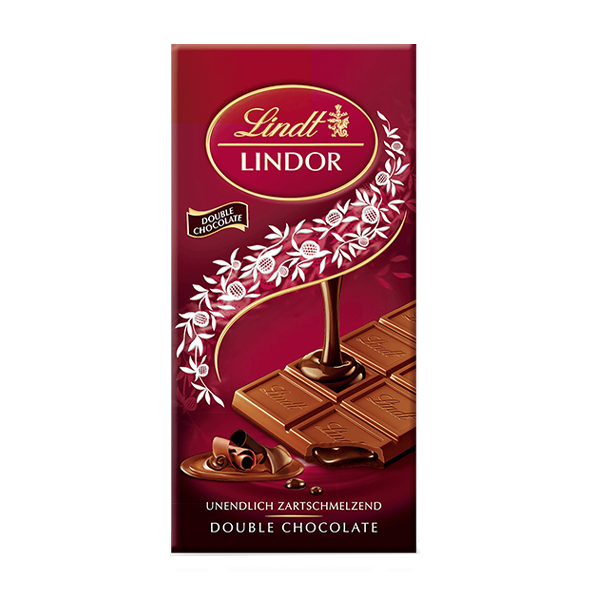 Lindt Lindor Double Chocolate, 100g Tafel