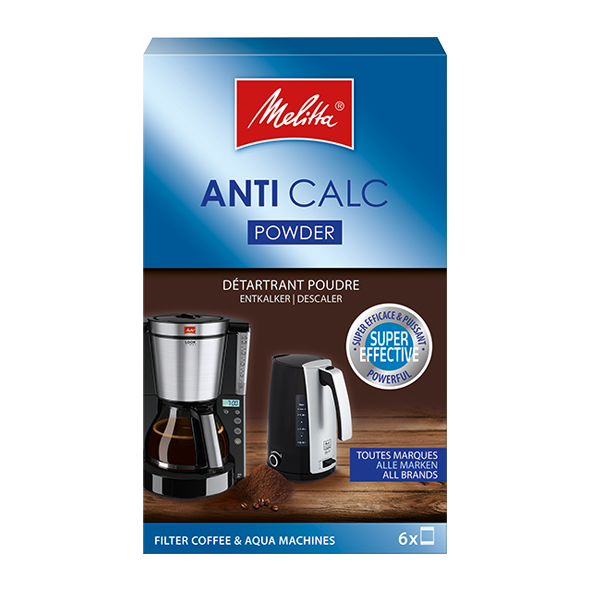 Melitta ANTI CALC Pulver für Filterkaffeemaschinen und Wasserkocher, 120g