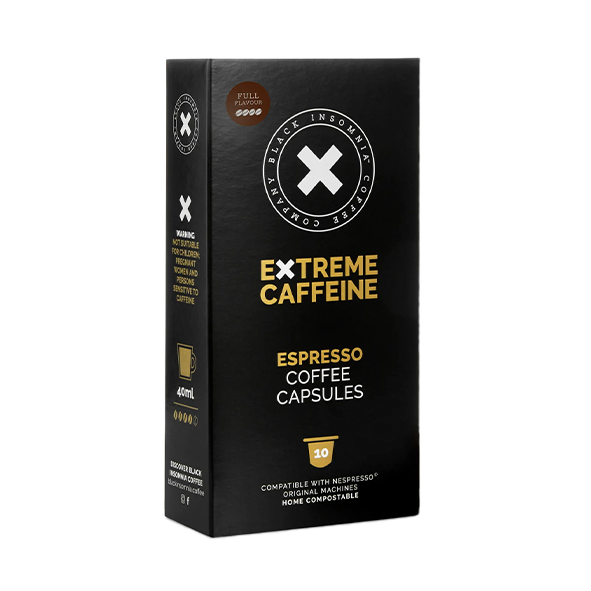 Black Insomnia Extreme Caffeine Espresso, 10 Kapseln