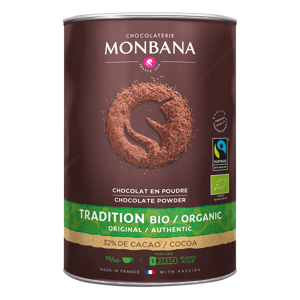 Chocolaterie Monbana Trinkschokolade Tradition Bio / Organic, 1000g