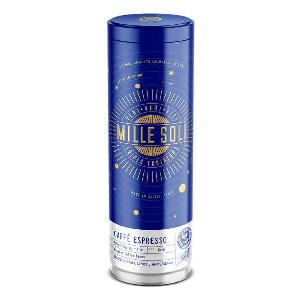 Mille Soli® Caffè Espresso ganze Bohne, 500g Dose