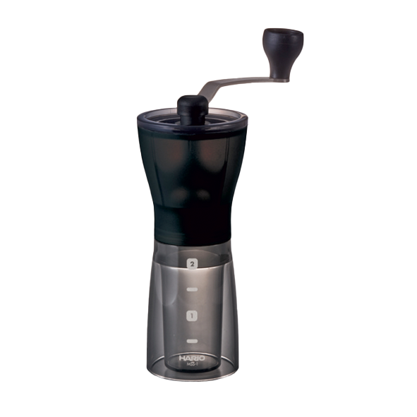 Hario Ceramic Kaffeemühle Mini-Slim Plus, schwarz