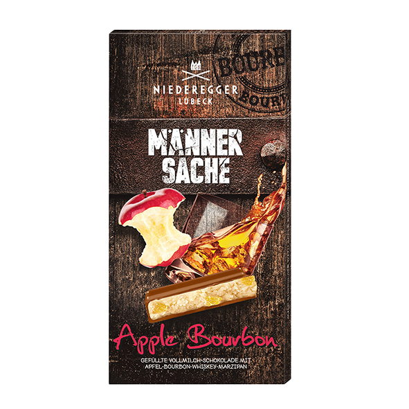 Niederegger Marzipan Tafel - Schokolade Apple Bourbon &quot;Männersache&quot; 110g